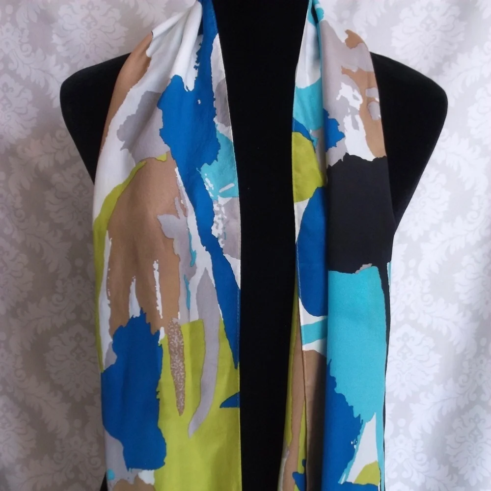 Vintage Anne Klein Floral Scarf